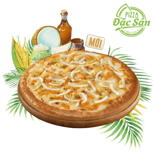 Pizza 4 Cheese Dừa Non - Mật Hoa Dừa