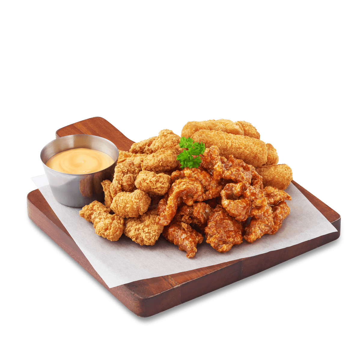 Khay Gà Tổng Hợp - Xốt Cay