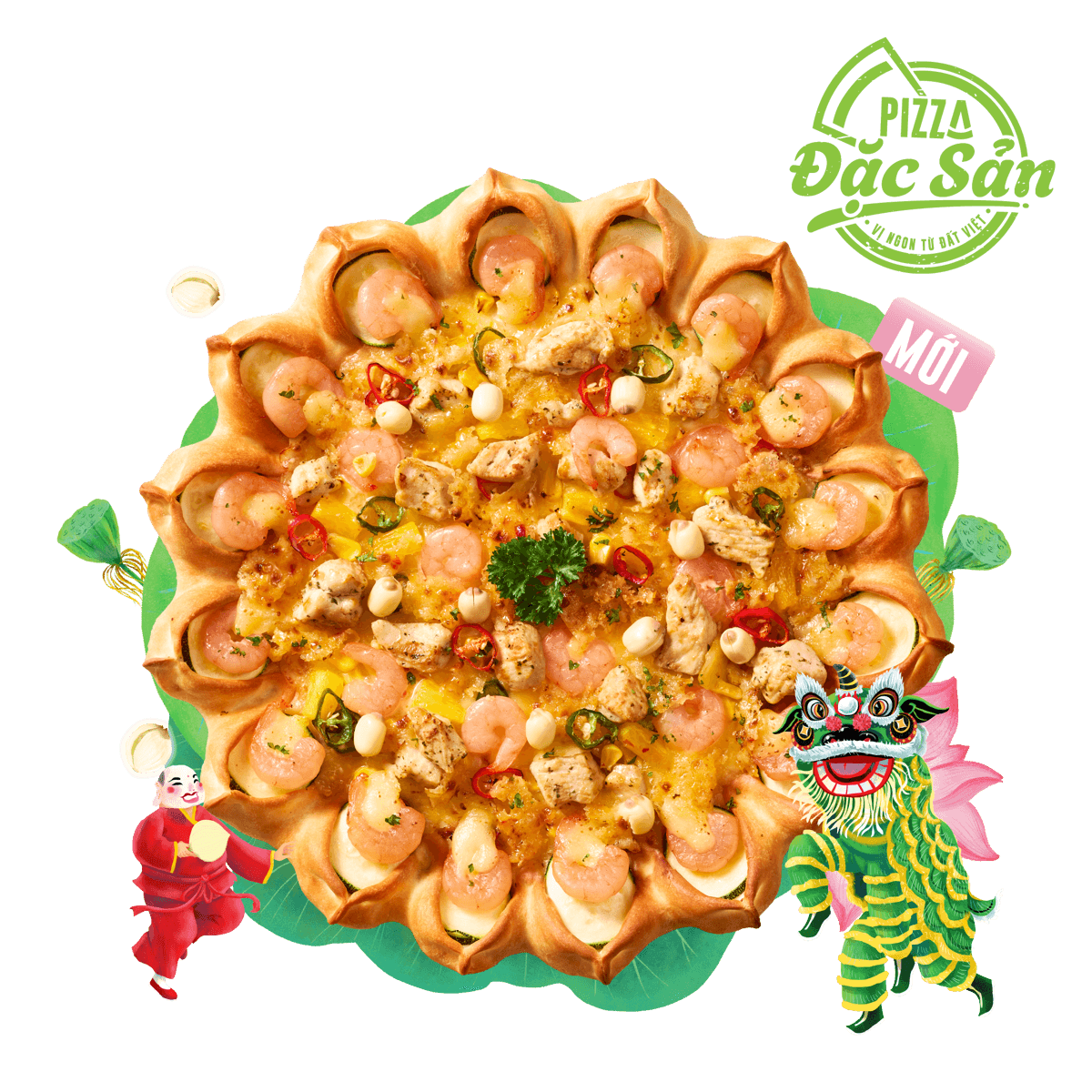 Pizza Gà Hạt Sen