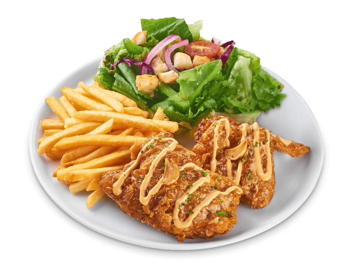 Gà Giòn Xốt Bơ Tỏi (2 miếng)