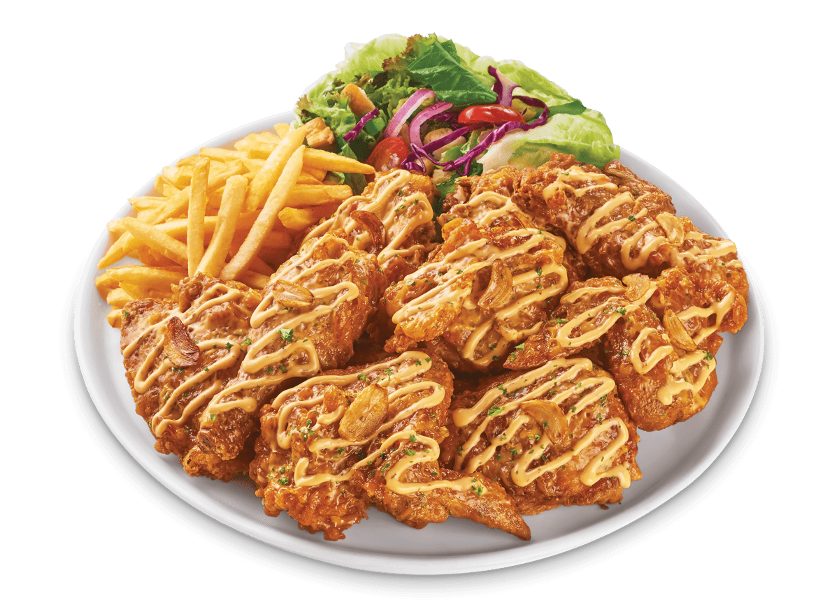 Gà Giòn Xốt Bơ Tỏi (9 miếng)