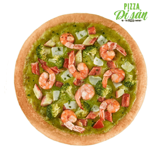 Pizza Hải Sản Pesto Xanh